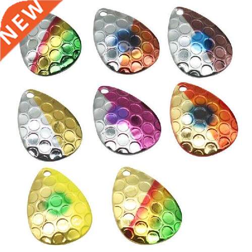 10Pcs/set Metal Spoon Trout Colorful Fish Lure Hard Bait