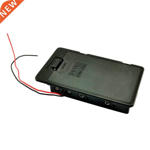 5pcs*2 Pcs Black Battery Holder Case Wired w Cover for 6 x A