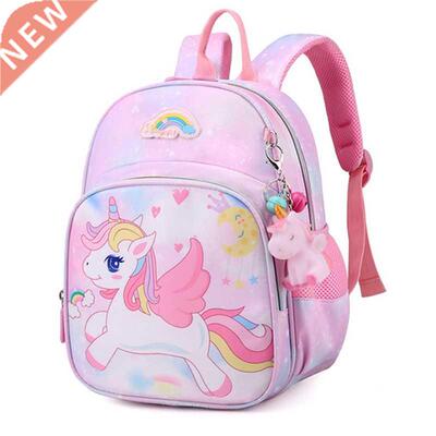 New Unicorn Backpack For Girls Cartoon Pink Princess School