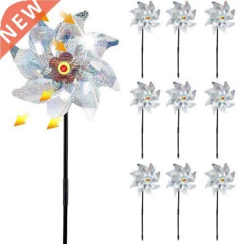4pcs Wind Spinner Reflective Bird Repeller Windmill Spinner