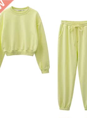 New design 2021 Women fashion sweatshirt sets Casual Spring