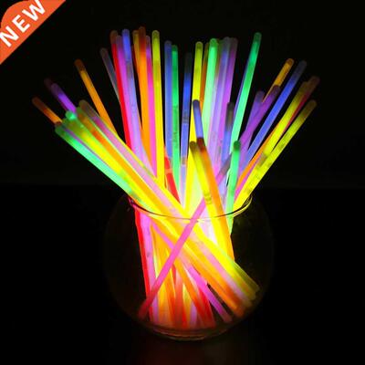100pcs Glow Stick Safe Light Multicolor Stick Necklace
