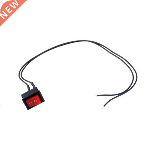 1PCS KCD11 Push Button Switch With 30CM Wire 10x15mm SPST 2P