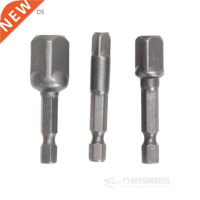 3Pcs Socket Drill Bits Set Hex Shank 1/4 3/8 1/2 Impact Dri