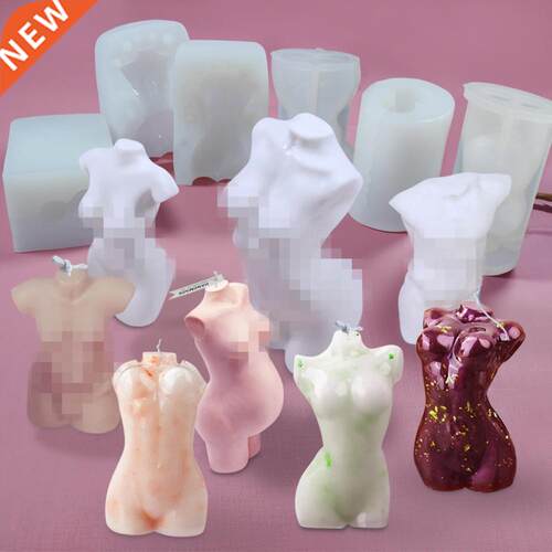 3D Body Candle Mold Slcone Wax Mould Male And Female Des
