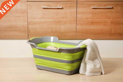 Folding laundry basket Storage clothes PP+TPR 60x40x27.5(7)C