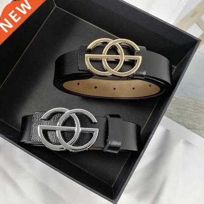 Women's Belt Genuine Leather Luxury Pin Buckle Designer Belt