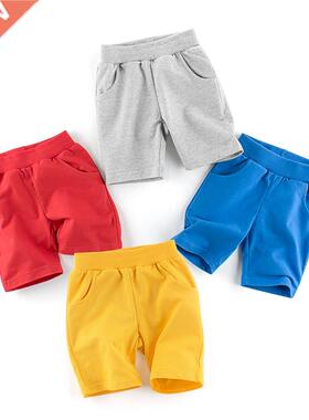 White Youth Toddler Girls Boys Kids Sport Soild Casual Short