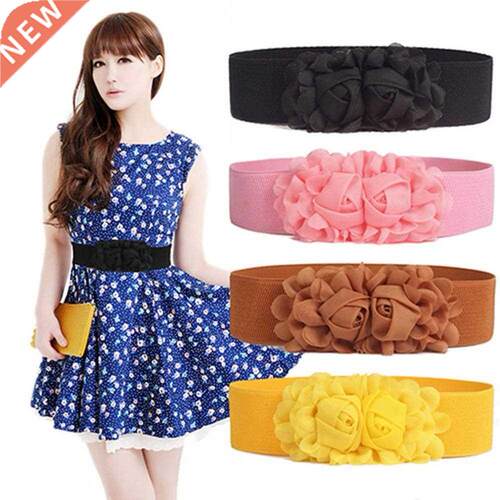 Belts fo Women Belt Elastic Double-flowe Fabic Wide Elast