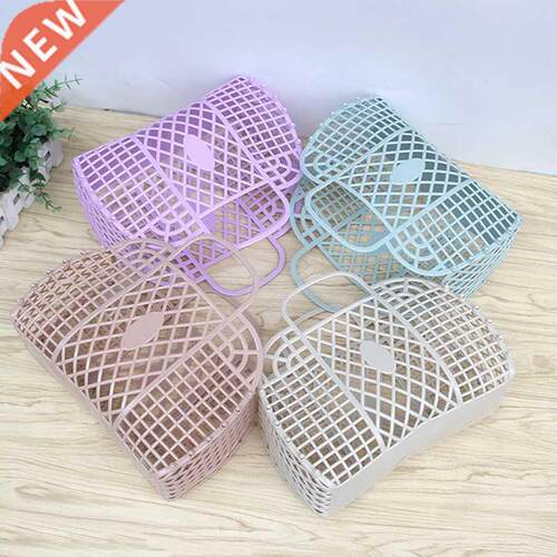 Bathroom Laundry Basket Foldable Mesh Portable Plastic