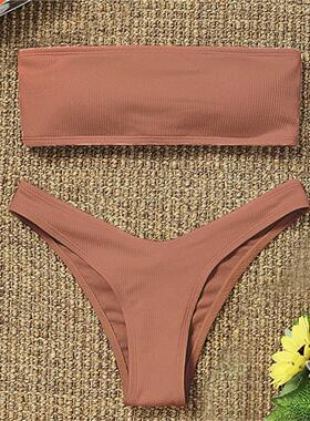 Women's Bikini High Waisted Tummy Control Two Piece Swimsuit