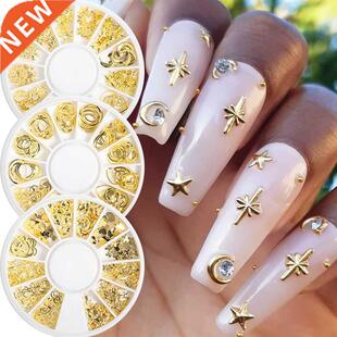 12 Girds Metal Rivets Nail Studs Mixed Heart Frame Moon Star