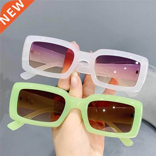 Retro Rectangle Sunglasses Women and Men Vintage Small Squar
