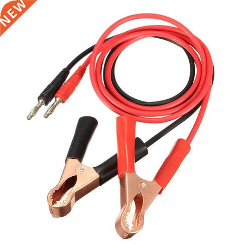2Pcs Banana Plug to 80mm Car Battery Clip Clamp Power Alliga