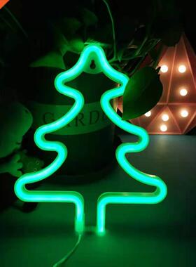 new neon Christmas night lights decoration lights hanging wa