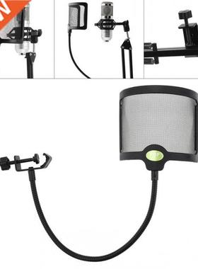Microphone Pop Filter Flexible Wind Screen Blowout Preventio