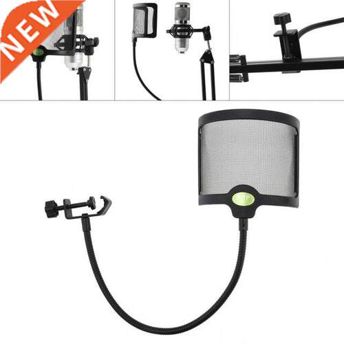 Microphone Pop Filter Flexible Wind Screen Blowout Preventio