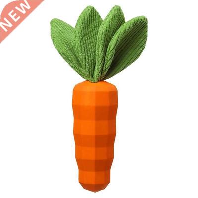 Dog Squeak Toy Indestructible Rubber Carrot Dog Training And