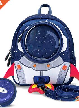 3D Rockets Anti-lost School ags For Girls Cartoon high-grad