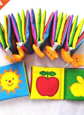 Cartoon Fruits Washable Baby Cloth Books Bath Toy Loud Paper
