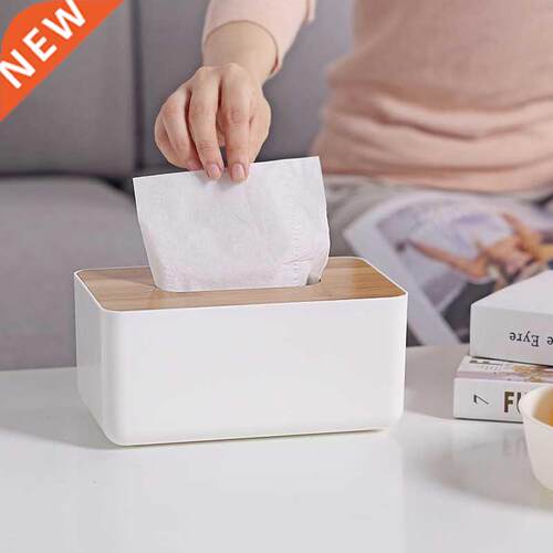 Japanese Tissue Box Wooden Cover Toilet Paper Box Solid Wood