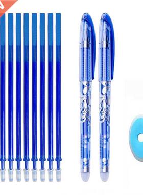 Erasable Pen Set Washable handle Blue Black Color Ink Writi