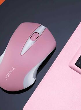 1600dpi Pink Computer Mouse Wireless Mouse Cordless Girl Cut