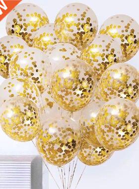 12incher/10pcs lot Glitter Confetti Latex Balloons Romantic