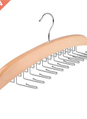 24 Hooks Wooden Tie Hange ack Hol Ion Tie Belt Hanging