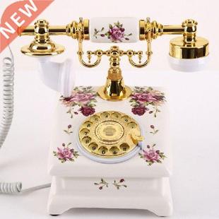 Old Retro Dial Rotary Ceramic Fashioned Phone Vintage