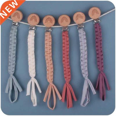 Baby Cotton Handmade Pacifier Chain Soft Newborn Soothing Ra