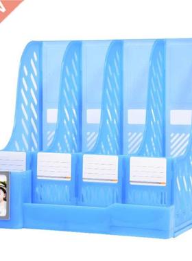 Tabletop File Organizer Holder 4-layer Vertical File Holder