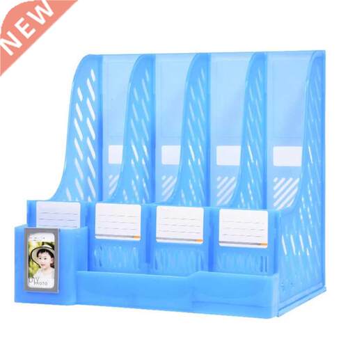 Tabletop File Organizer Holder 4-layer Vertical File Holder