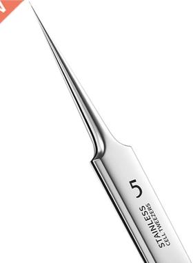Germn Ultr-fine No. 5 Cell Pimples Blckhed Clip Tweezers