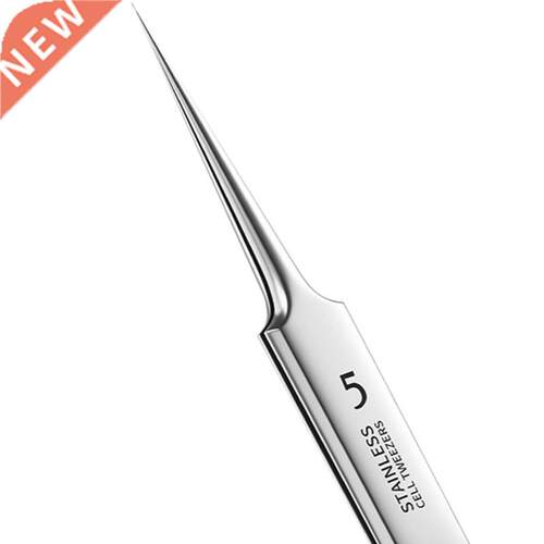 Germn Ultr-fine No. 5 Cell Pimples Blckhed Clip Tweezers