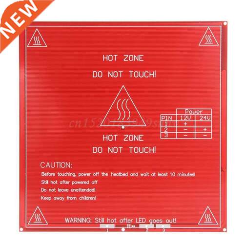 214x214mm 3D Printer PCB Heatbed MK2B Board 12/24 Dual Power