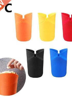 Foldable Silicone Popcorn Bucket Popcorn Bowl Food Grade