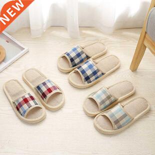 Winter Linen Slippers Home Spring slip Soft oes Sole Non