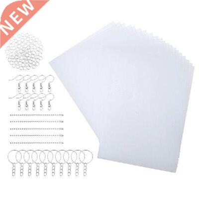 New Heat Shrink Plastic Sheets Kit Shrinky Paper Hole Punch