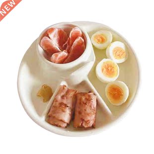 Breakfast Plate Divided Barbecue Picnic Tray Multi-divided