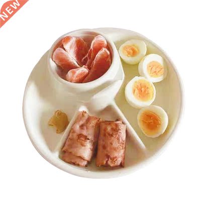 Breakfast Plate Divided Barbecue Picnic Tray Multi-divided