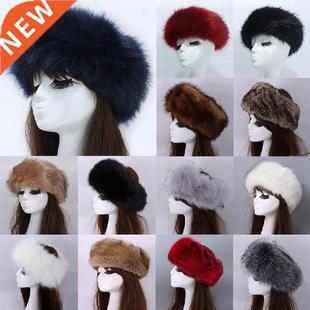 Winter Warm Hat Thick Furry Hairband Fluffy Fur Headband