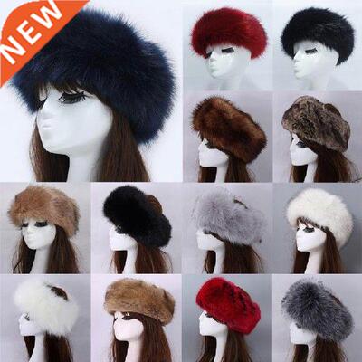 Winter Warm Hat Thick Furry Hairband Fluffy Fur Headband