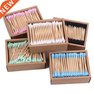200PCS/Box Double Head Cotton Swab Bamboo Sticks Cotton Swab