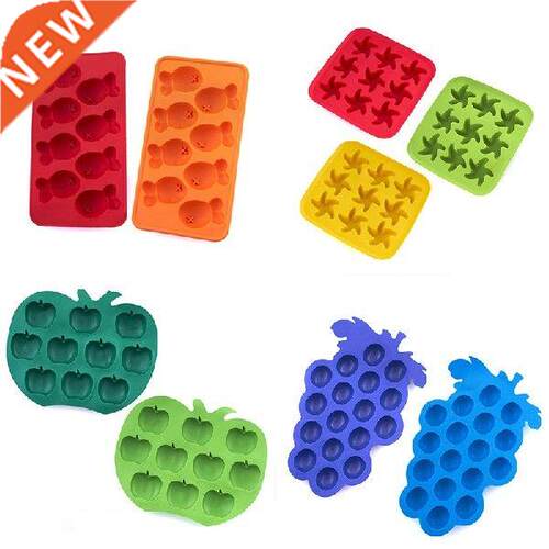 1Pcs Fruit Shaped Silicone Ice Tray Ice Cube Freeze Mold