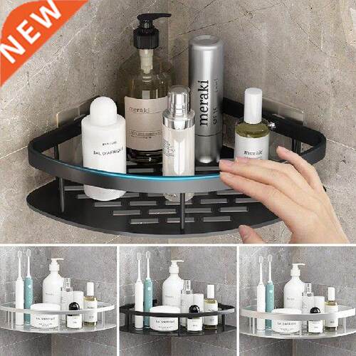 Bathroom Triangle Towel Shower Storage Rack Wall-Mounted
