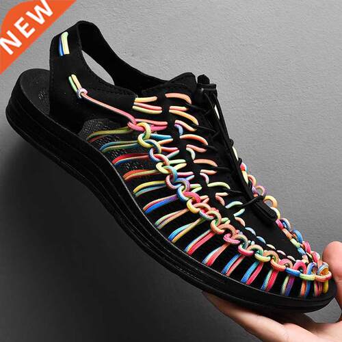 Mens Gladiator Sandals Summer High Quality Handmade Weave Me