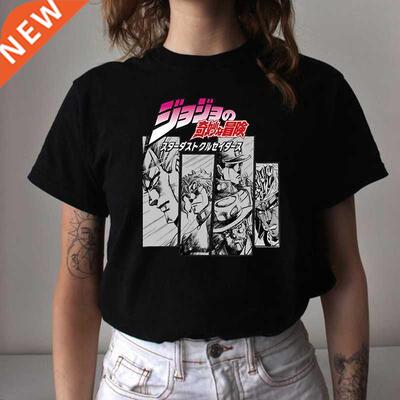 Unisex Jojo Bizarre Adventure T irt Kimetsu Tops T-IRT H