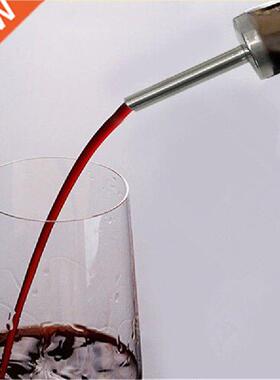 Stainless Steel Wine Olive Oil Pourer Dispenser Spout Glass