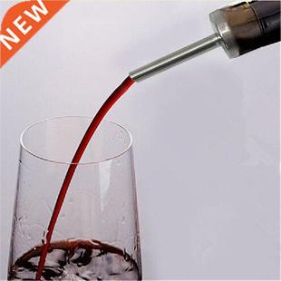 Stainless Steel Wine Olive Oil Pourer Dispenser Spout Glass